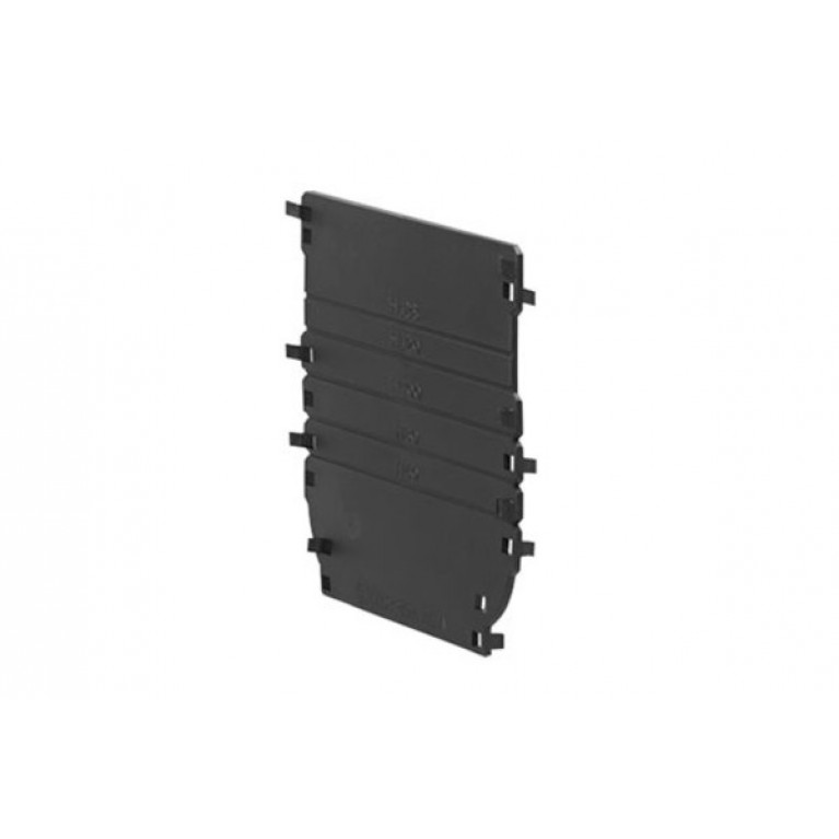 Торцевая заглушка универсальная для лотка водоотводного Gidrolica Standart/Standart Plus DN100, пластик. (18101)