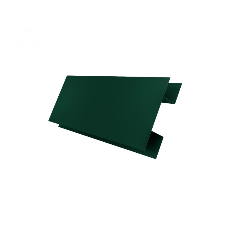 Планка H-образная Экобрус 0,5 Satin с пленкой RAL 6005 зеленый мох (2м)