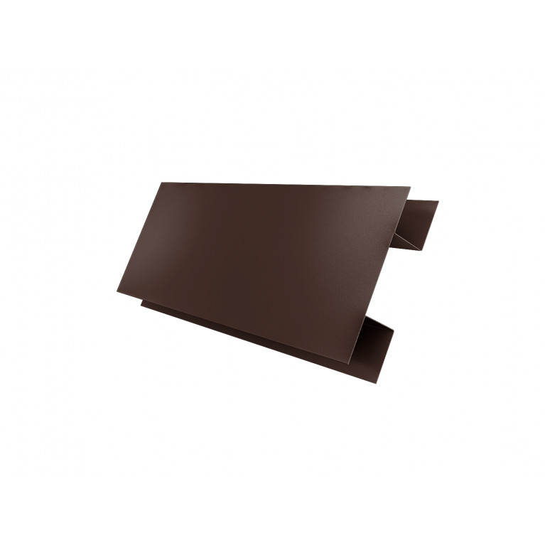 Планка H-образная Экобрус 0,5 Satin Matt RAL 8017 шоколад (2м)