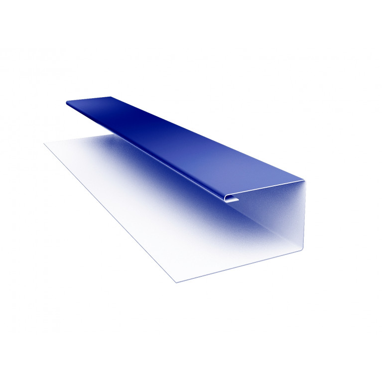 Планка П-образная (Блок-хаус, Экобрус) Grand Line 0,45 PE с пленкой RAL 5002 ультрамариново-синий