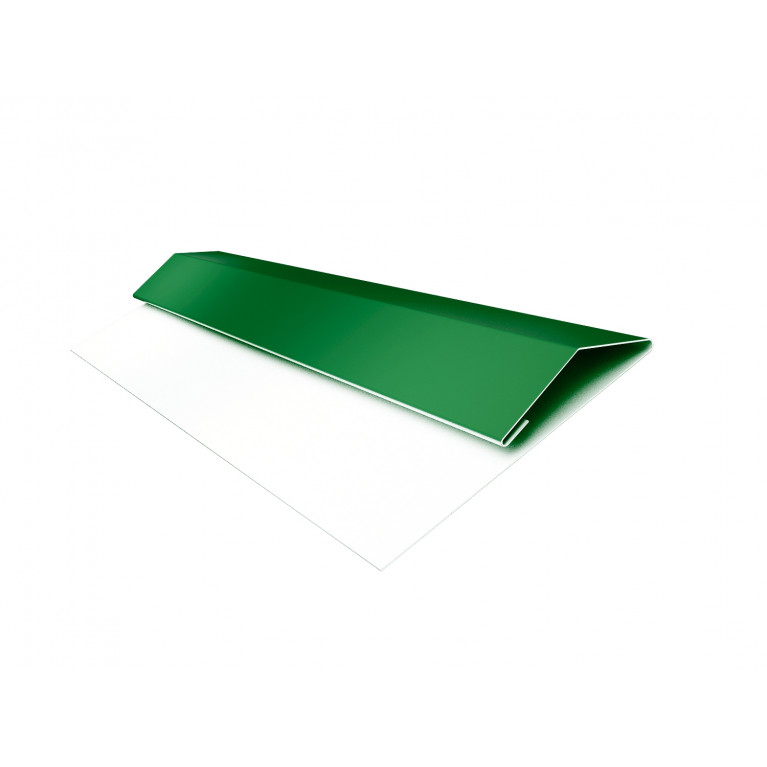Планка стартово-финишная (Блок-хаус, Экобрус) Grand Line 0,45 PE с пленкой RAL 6002 лиственно-зеленый (3м)