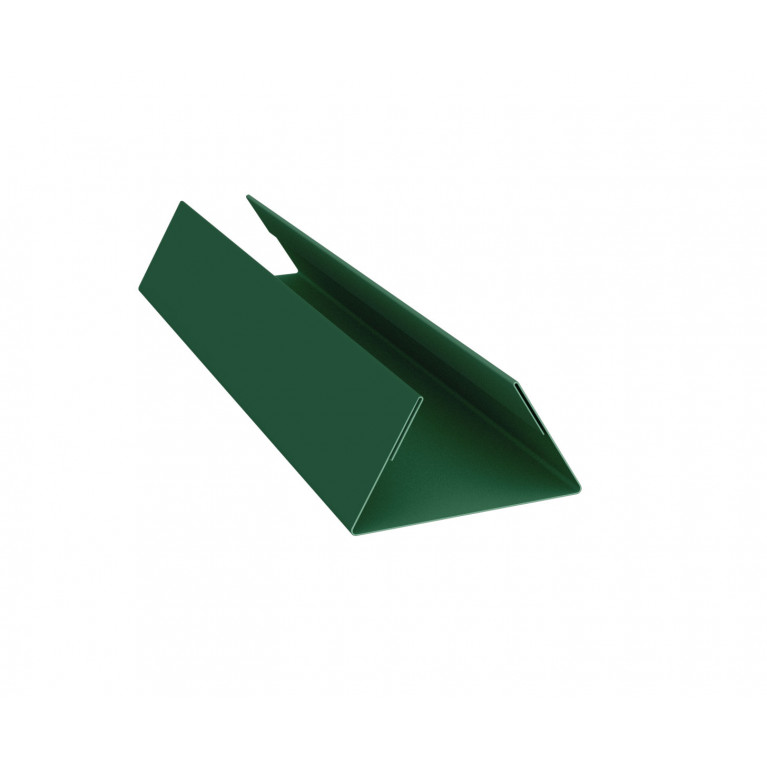 Планка стыковочная составная нижняя 0,5 Satin с пленкой RAL 6005 зеленый мох (2м)