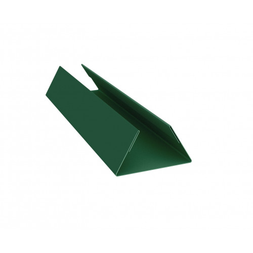 Планка стыковочная составная нижняя 0,5 Satin с пленкой RAL 6005 зеленый мох (3м)