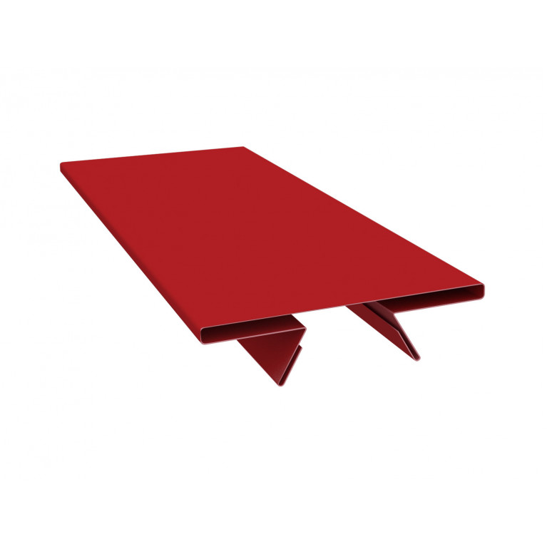 Планка стыковочная составная верхняя 0,45 PE с пленкой RAL 3011 коричнево-красный