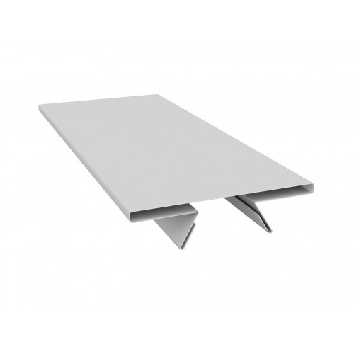 Планка стыковочная составная верхняя 0,5 Satin с пленкой RAL 9003 сигнальный белый (3м)