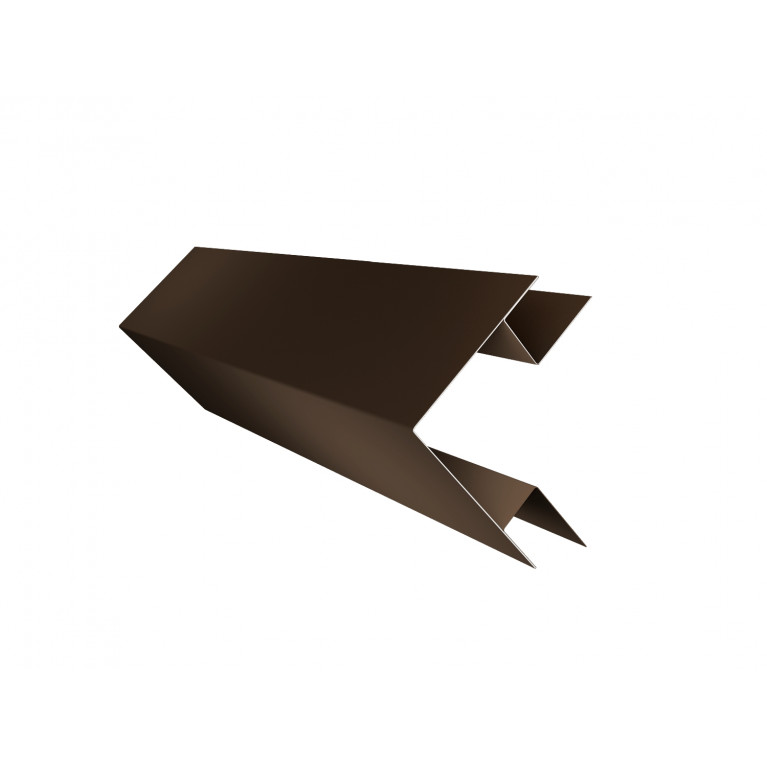 Планка угла внешнего сложного Экобрус Grand Line 0,45 Drap RR 32 темно-коричневый (2м)