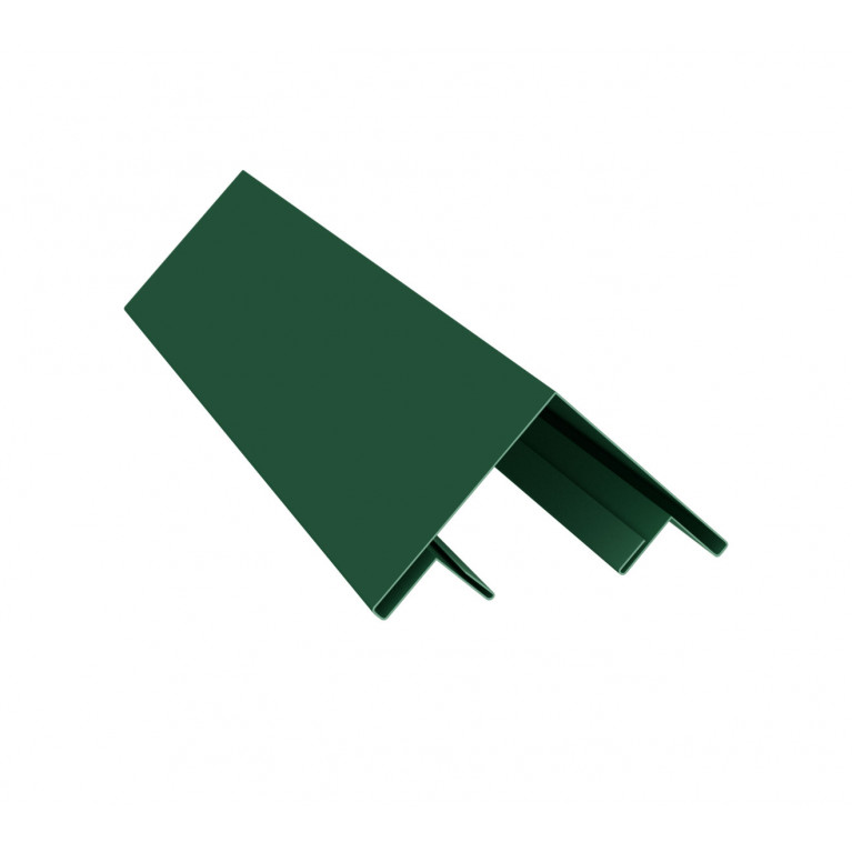 Планка угла внешнего составная верхняя 0,45 Drap RAL 6005 зеленый мох (2м)