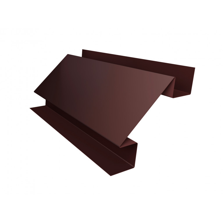 Планка угла внутреннего сложного Экобрус 0,5 Satin Matt RAL 8017 шоколад