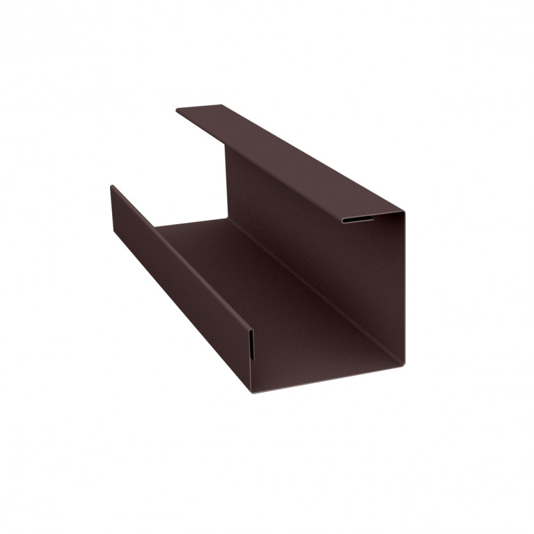 Планка угла внутреннего составная нижняя 0,5 Satin Matt RAL 8017 шоколад (2м)
