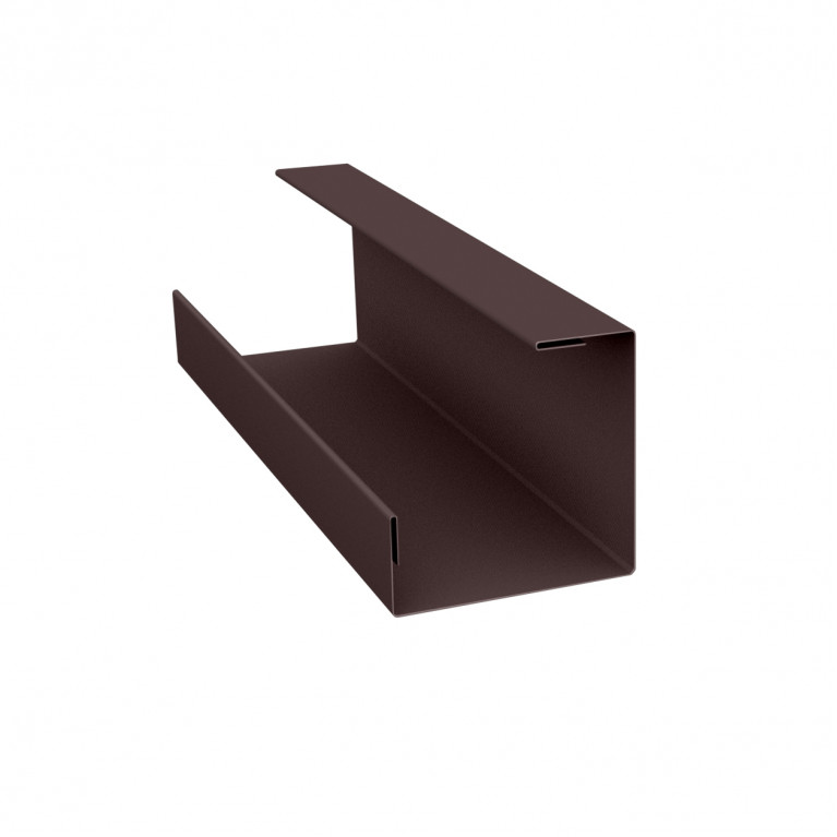 Планка угла внутреннего составная нижняя 0,45 Drap RAL 8017 шоколад (2м)