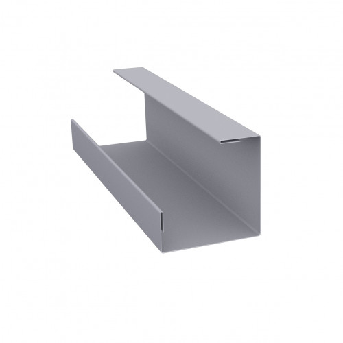 Планка угла внутреннего составная нижняя 0,5 Satin с пленкой RAL 7004 сигнальный серый (2м)