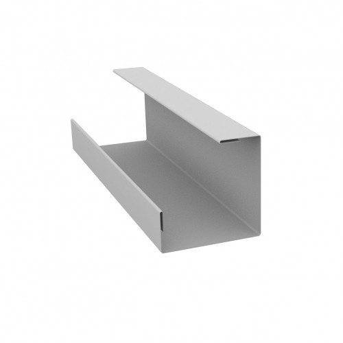 Планка угла внутреннего составная нижняя 0,5 Satin с пленкой RAL 9003 сигнальный белый (3м)