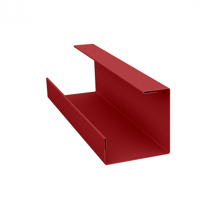 Планка угла внутреннего составная нижняя 0,45 PE с пленкой RAL 3011 коричнево-красный (2м)