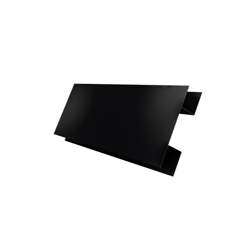 Планка H-образная БХ new 0,45 Drap RAL 9005 черный (2,5м)
