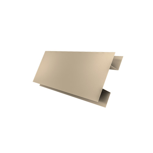 Планка H-образная БХ new 0,5 Satin с пленкой RAL 1015 светлая слоновая кость (3м)