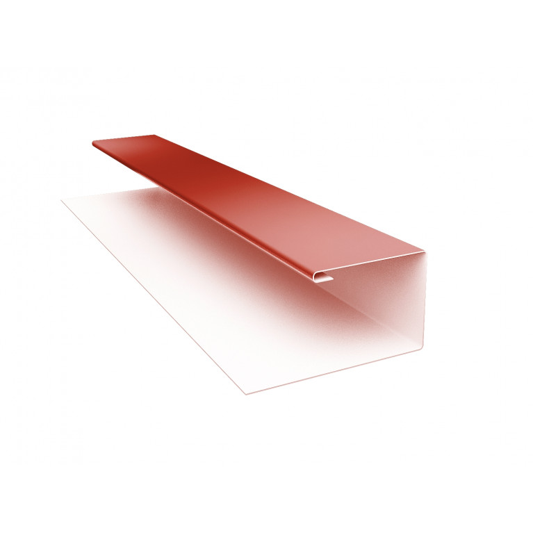 Планка П-образная БХ new 0,5 Satin Matt RAL 8004 терракота (2м)