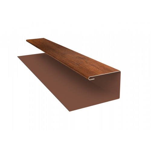Планка П-образная БХ new 0,45 Print Premium Golden Wood Fresh (2м)