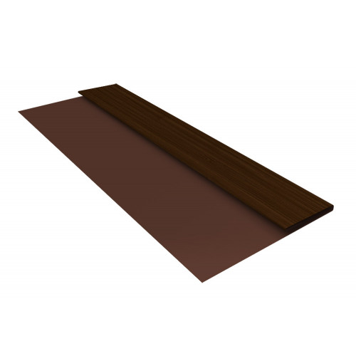 Планка стартовая БХ new 0,45 Print Elite Choco Wood TwinColor (2м)