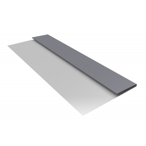 Планка стартовая БХ new 0,5 Satin с пленкой RAL 7004 сигнальный серый (2,5м)