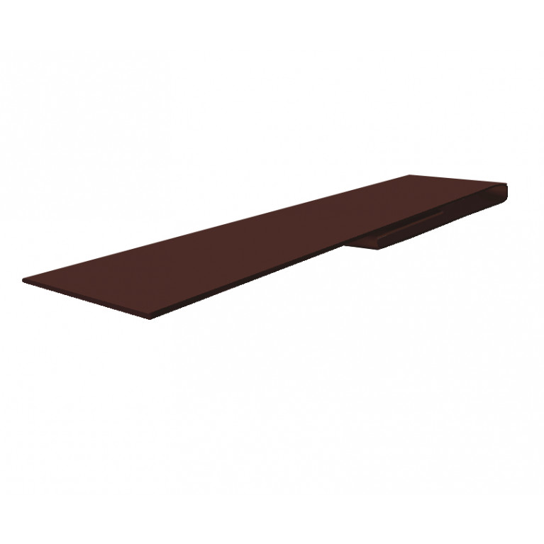 Планка финишная 48х25 0,5 GreenCoat Pural BT, matt RR 887 шоколадно-коричневый (RAL 8017 шоколад) (2м)