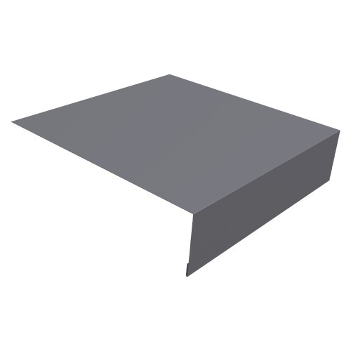 Планка околооконная простая 200х50 0,5 Satin с пленкой RAL 7004 сигнальный серый (3м)