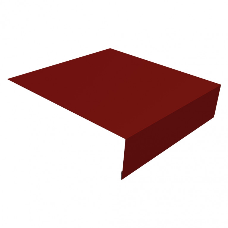 Планка околооконная простая 200х50 0,45 PE с пленкой RAL 3011 коричнево-красный (2м)