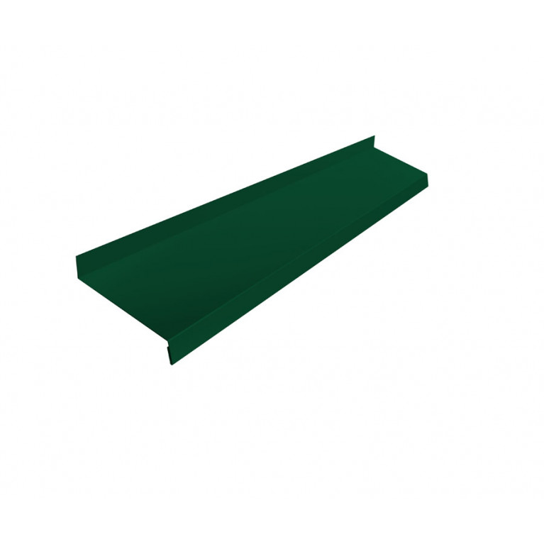 Отлив простой 100 0,4 PE с пленкой RAL 6005 зеленый мох (2,5м)