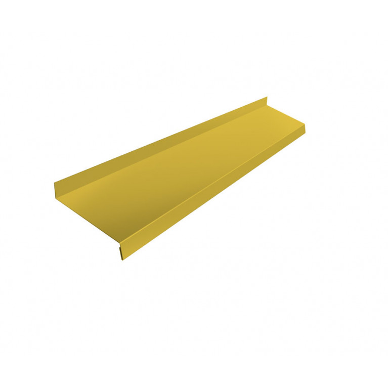 Отлив простой 100 0,45 PE с пленкой RAL 1018 цинково-желтый (2,5м)