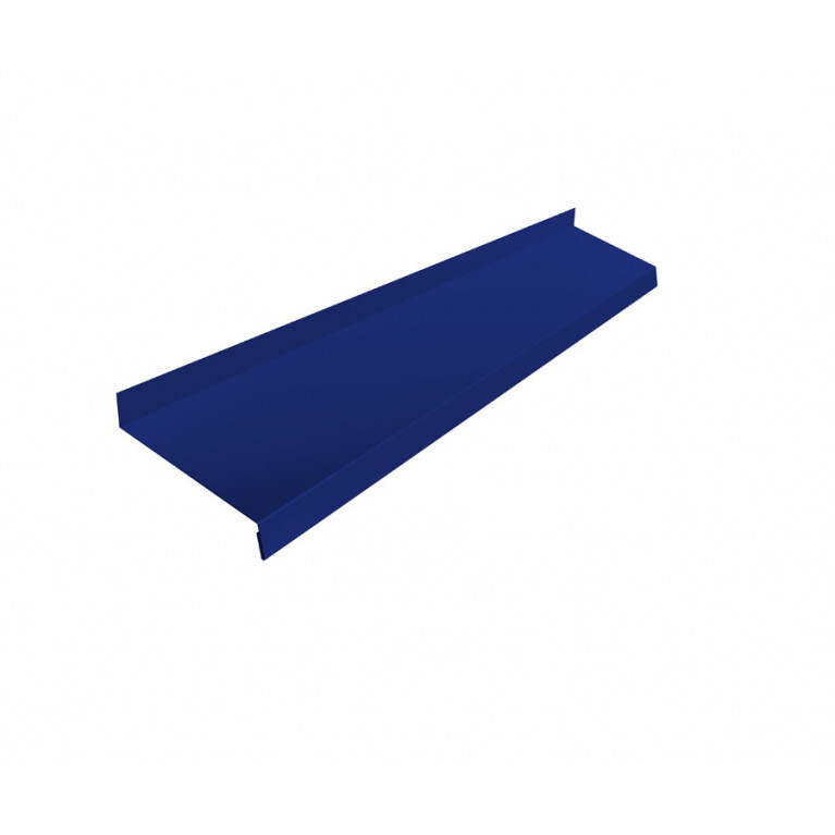 Отлив простой 100 0,45 PE с пленкой RAL 5002 ультрамариново-синий (2,5м)