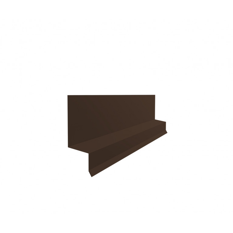 Отлив верхний фальц 0,5 GreenCoat Pural BT, matt RR 887 шоколадно-коричневый (RAL 8017 шоколад) (2м)