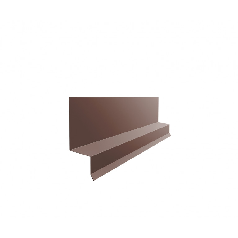Отлив верхний фальц 0,5 Satin Matt RAL 8017 шоколад (2м)