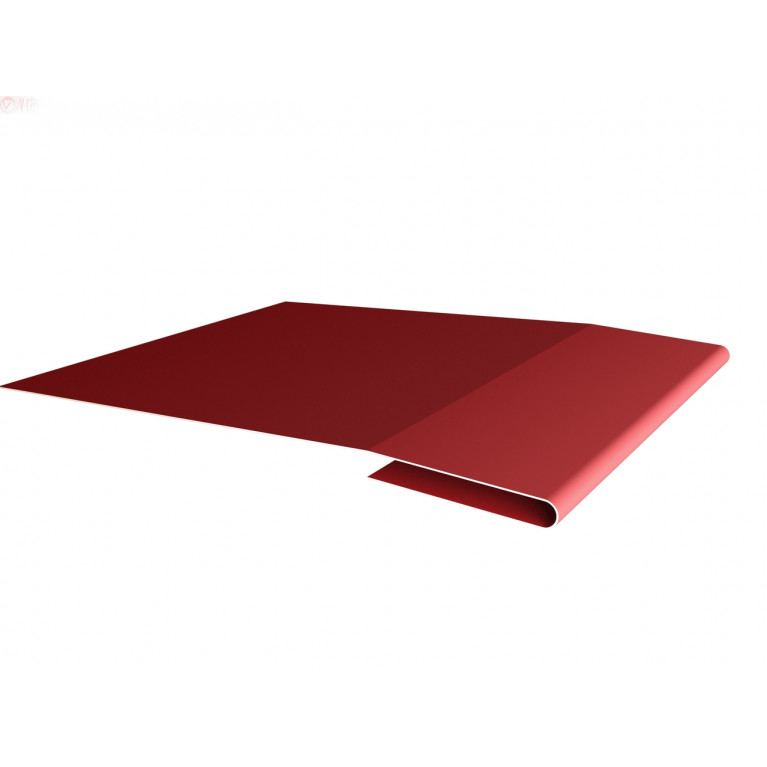 Планка начальная 0,5 Satin с пленкой RAL 3011 коричнево-красный (2м)