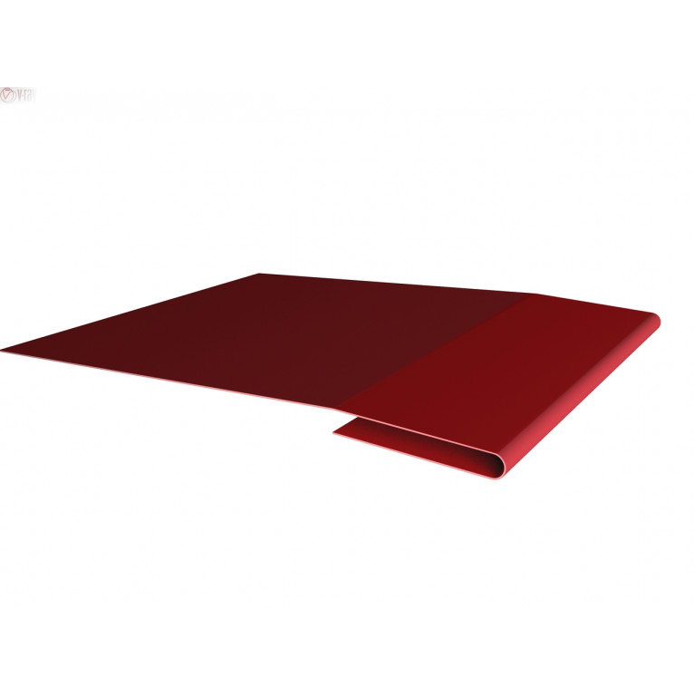 Планка начальная 0,45 PE с пленкой RAL 3003 рубиново-красный (2м)