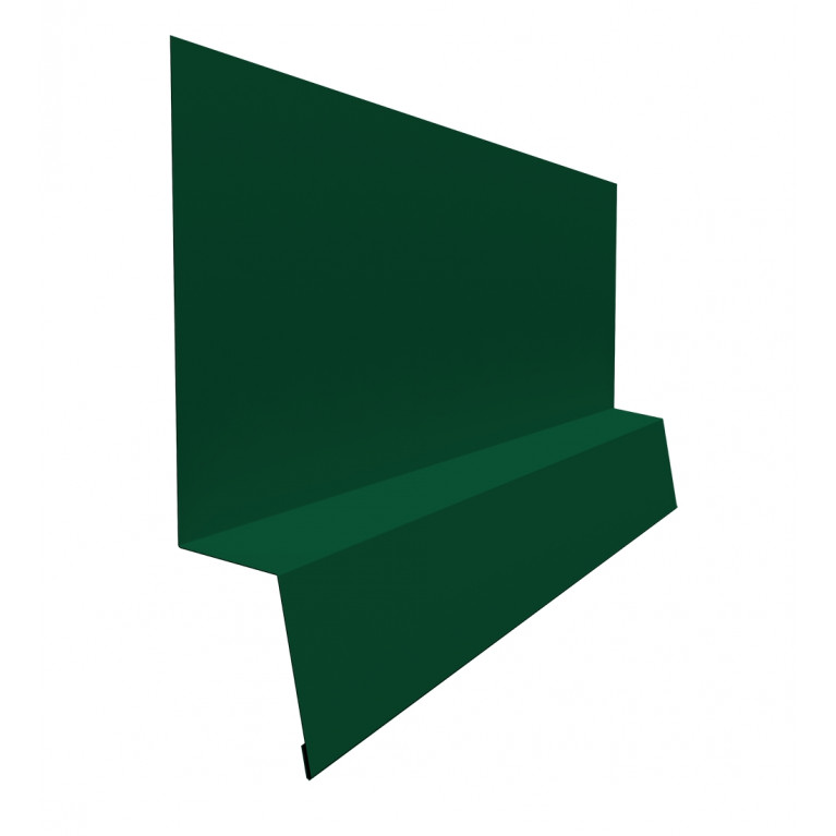 Планка начальная фальц 0,5 Satin с пленкой RAL 6005 зеленый мох (2м)