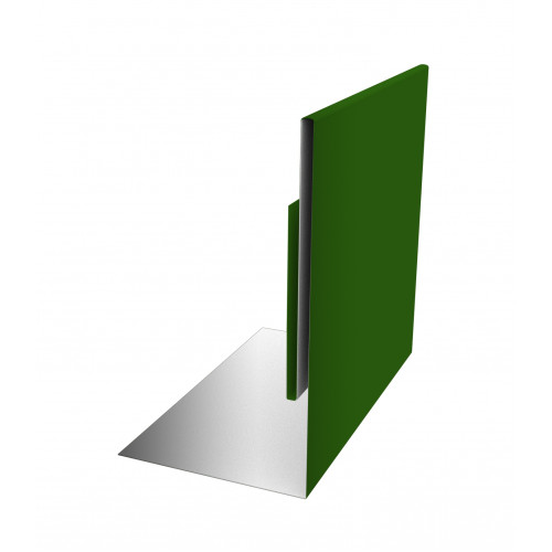 Планка приемная оконная 0,45 PE с пленкой RAL 6002 лиственно-зеленый