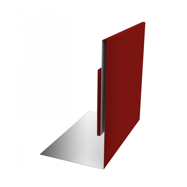 Планка приемная оконная 0,5 Satin с пленкой RAL 3011 коричнево-красный