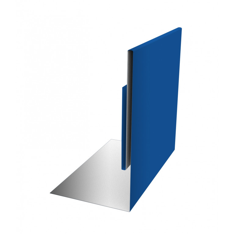 Планка приемная оконная 0,5 Satin с пленкой RAL 5005 сигнальный синий (2,5м)