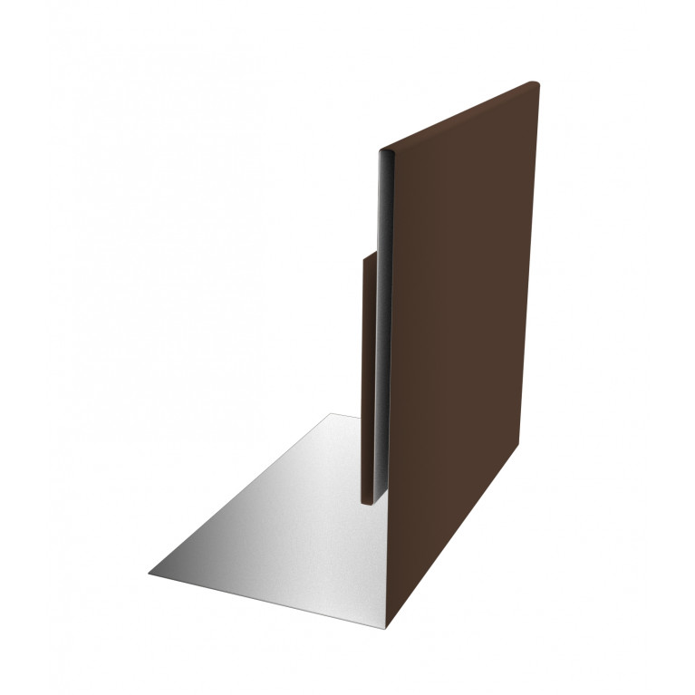 Планка приемная оконная 0,5 GreenCoat Pural BT, matt RR 887 шоколадно-коричневый (RAL 8017 шоколад) (2м)
