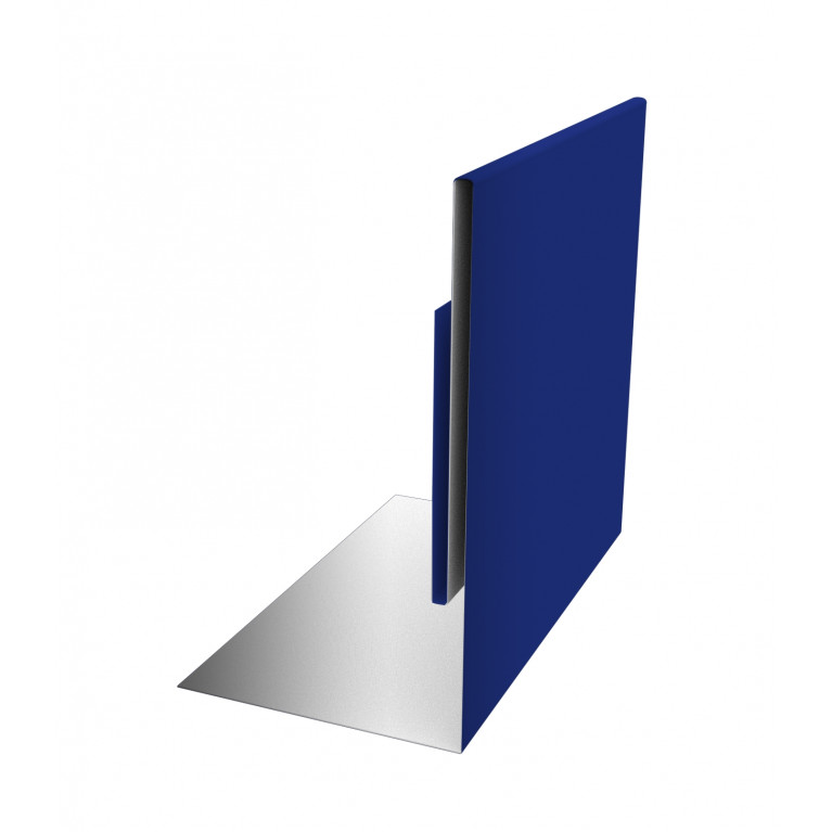 Планка приемная оконная 0,45 PE с пленкой RAL 5002 ультрамариново-синий (2,5м)
