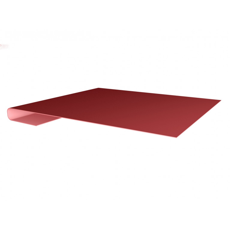 Планка завершающая 0,5 Satin с пленкой RAL 3011 коричнево-красный (2м)