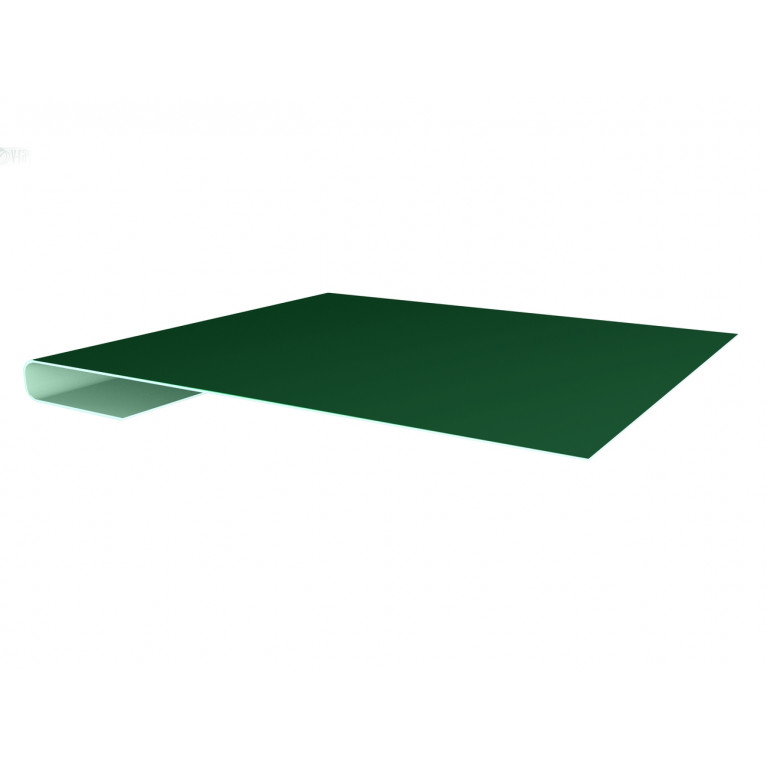 Планка завершающая 0,5 Satin с пленкой RAL 6005 зеленый мох (2,5м)
