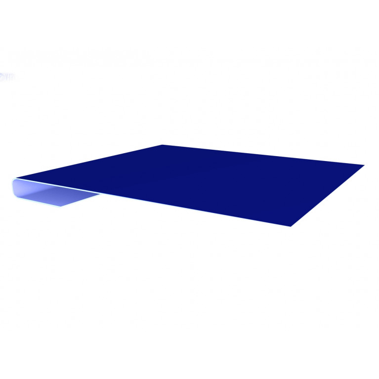 Планка завершающая 0,45 PE с пленкой RAL 5002 ультрамариново-синий (2м)