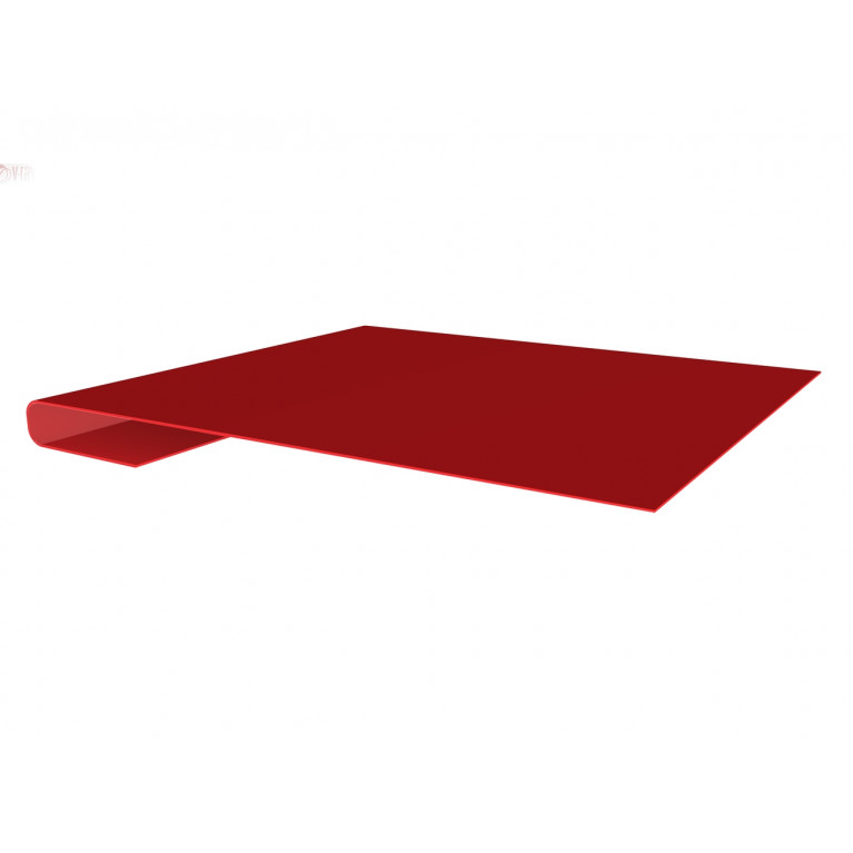 Планка завершающая 0,45 PE с пленкой RAL 3003 рубиново-красный (3м)