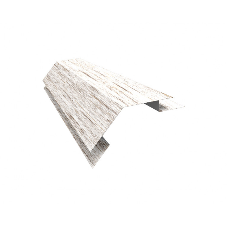 Угол внешний сложный 75х75 135 градусов 0,45 Print Elite Snow Wood TwinColor (3м)