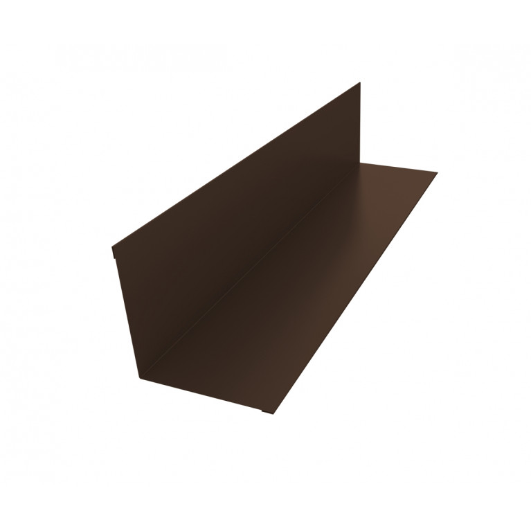 Угол внутренний 110х110 0,4 PE с пленкой RAL 8017 шоколад (2,5м)