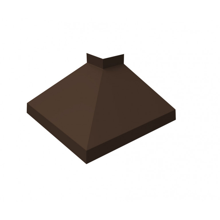 Угол отлива внешний 100 0,5 GreenCoat Pural BT, matt с пленкой RR 887 шоколадно-коричневый (RAL 8017 шоколад)