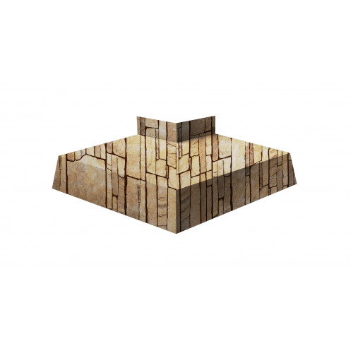 Угол отлива внешний 150 0,45 Print Elite с пленкой Sand Stone TwinColor