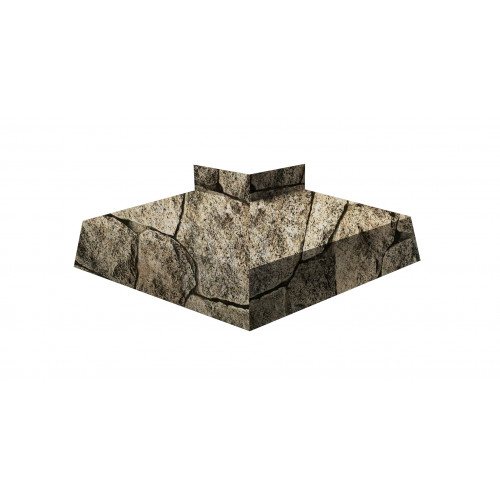 Угол отлива внешний 250 0,45 Print Elite с пленкой King Stone