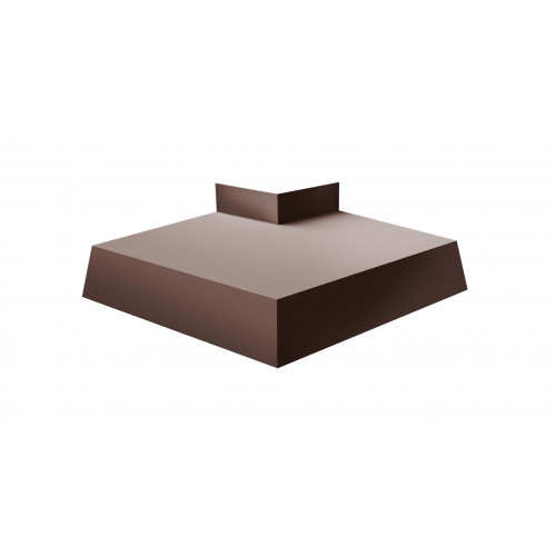 Угол отлива внешний 50 0,5 Rooftop Matte с пленкой RAL 8017 шоколад