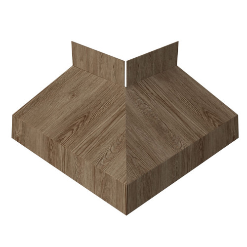 Угол отлива внешний 50 0,45 Print Elite с пленкой White Wood TwinColor